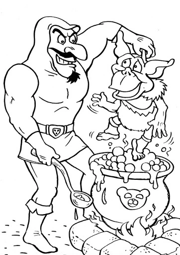 Igthorn and the Ogre coloring page
